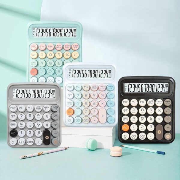 12-Digit Desktop Calculator – Large LCD Display Electronic Calculator for Office, School & Home