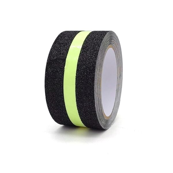 2 Inch Anti-Slip Safety Tape with Glow-in-the-Dark Stripe – Heavy Duty Non-Slip Grip Tape for Stairs, Floors & Slippery Surfaces