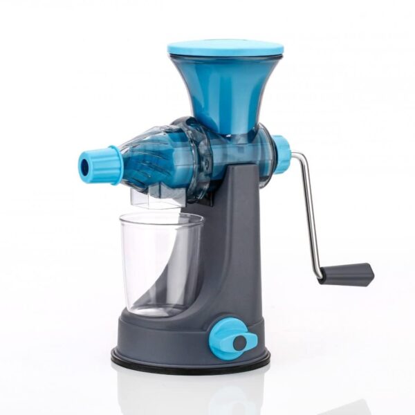 Manual Hand Crank Slow Juicer – Portable Cold Press Fruit & Vegetable Juice Extractor